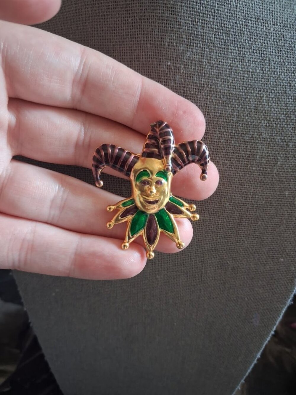 Clown brooch
